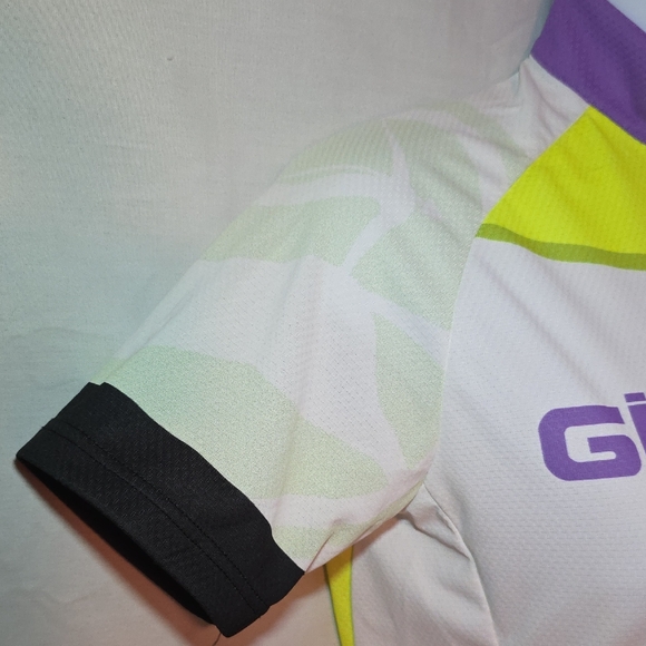 Giordana Women’s Short Sleeve Cycling Jersey - Lime/White/Purple - Picture 6 of 9